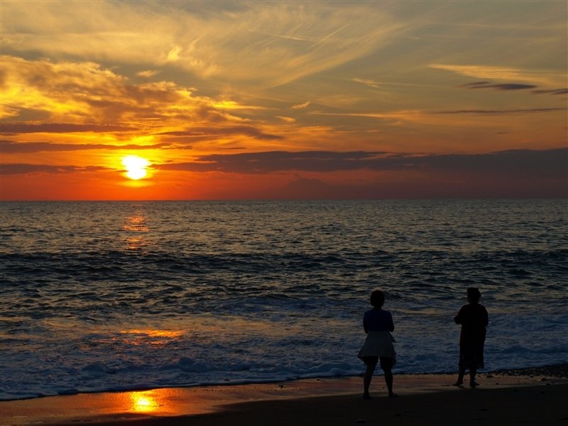 sonnenuntergang am meer
